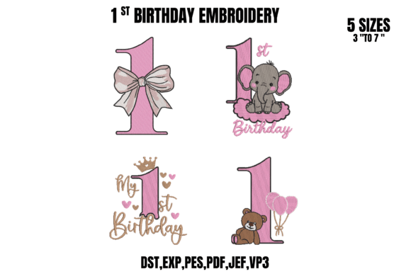 1st Birthday Girl Embroidery Bundle Review