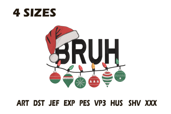 Bruh Christmas Embroidery Design Review