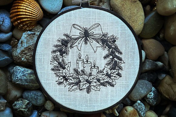 Christmas Candle Embroidery Design Review