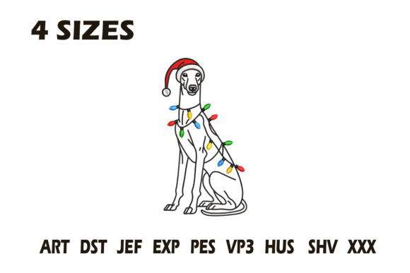 Christmas Greyhound Embroidery Review