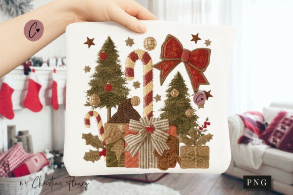 Coquette Embroidery Christmas PNG Review