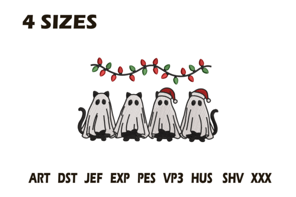 Ghost Cats Christmas Embroidery Review