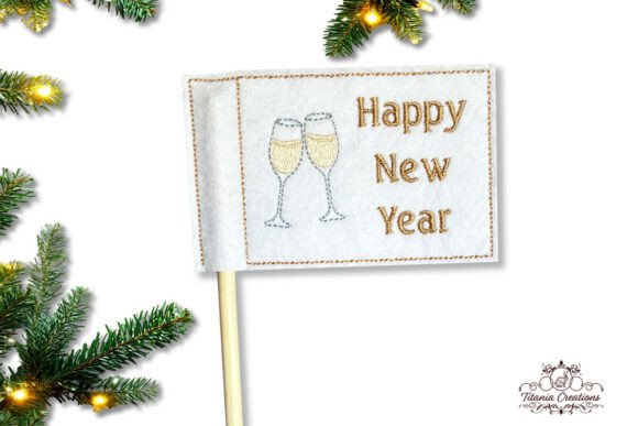 ITH New Year Flag Machine Embroidery Review
