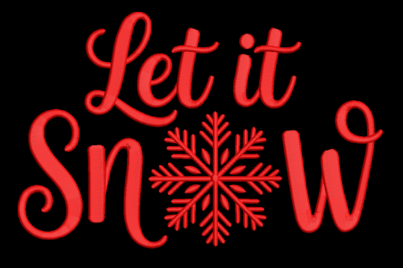 Let It Snow – Winter Embroidery Review for Sellers