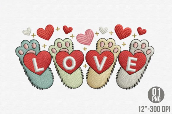 Love Dog Paw Embroidery Design Review