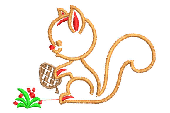 Squirrel with Acorn Embroidery Design Review