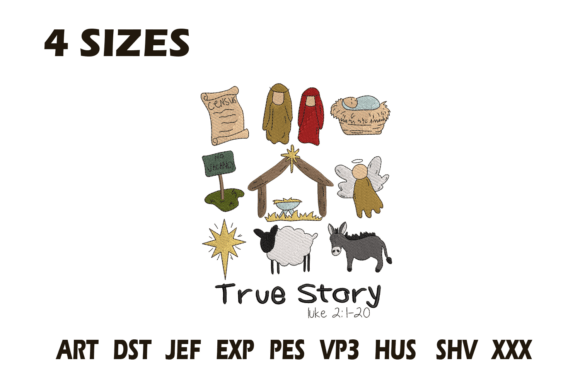 True Story Nativity Scene Embroidery Review