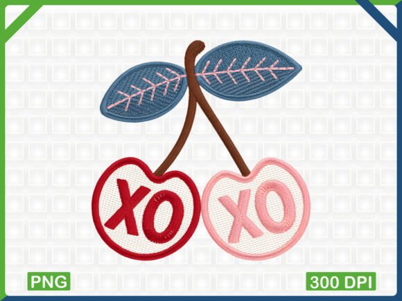 XO Embroidery Cherry Clipart Review